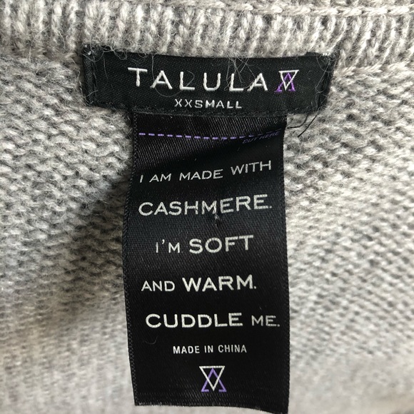 Aritzia Talula Mulberry Sweater Cardigan Cashmere - Picture 8 of 8